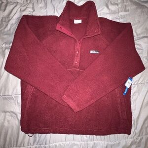 Columbia Maroon Fleece Jacket